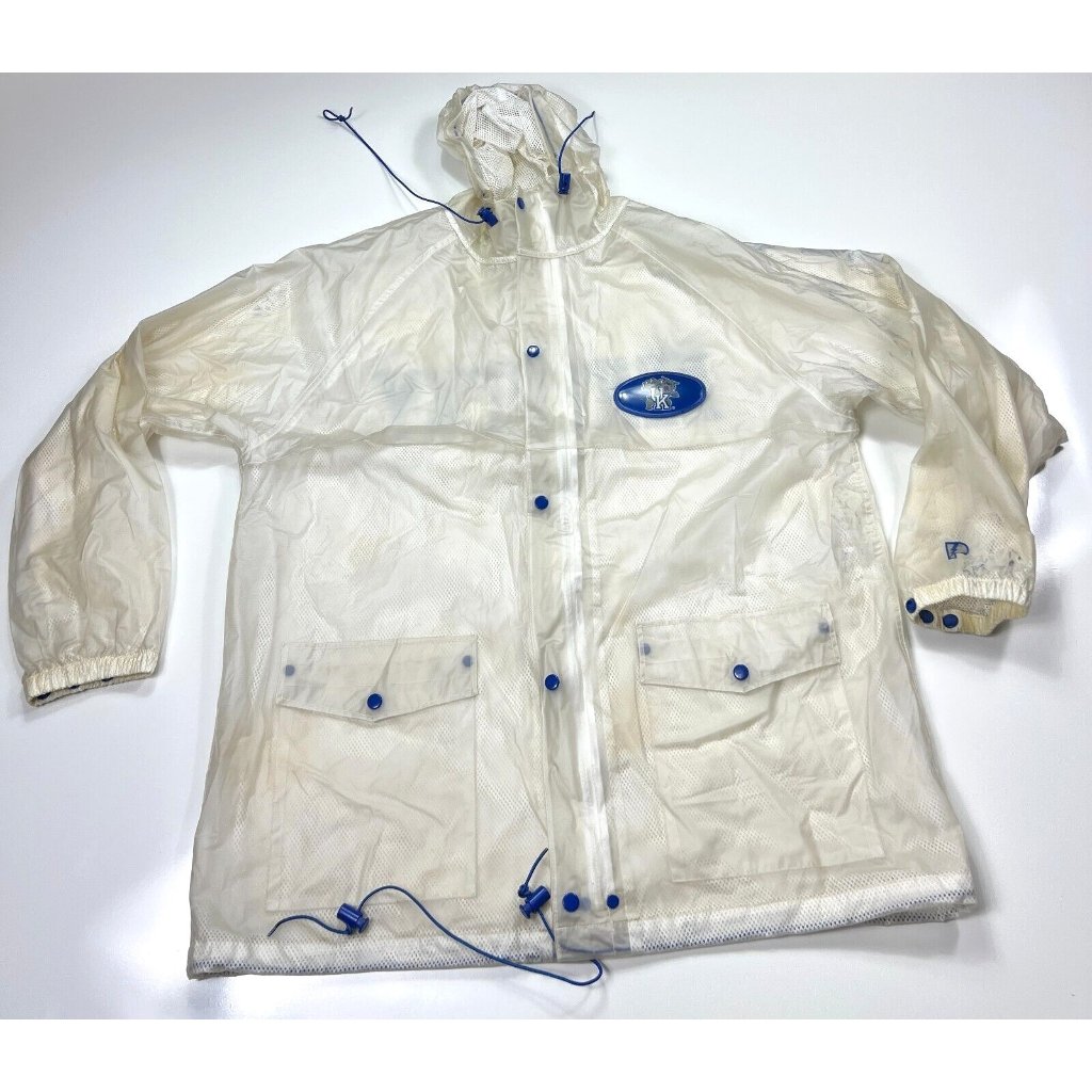 Vtg Pro Player On Field Rain Jacket Kentucky Wildcats Waterproof Men's L Nice